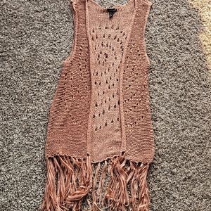 Forever 21 Fringe Cardigan